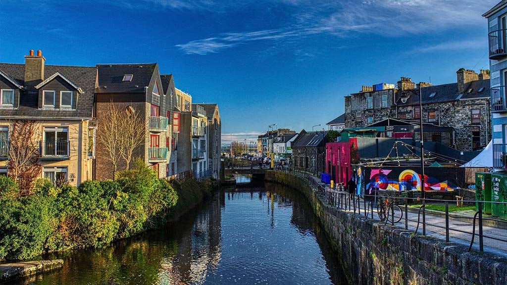 Eglinton Canal in Galway City, Ireland