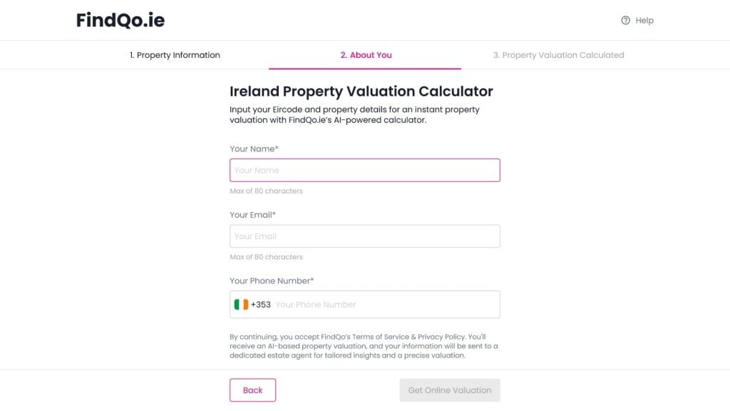 FindQo.ie Property Valuation Tool