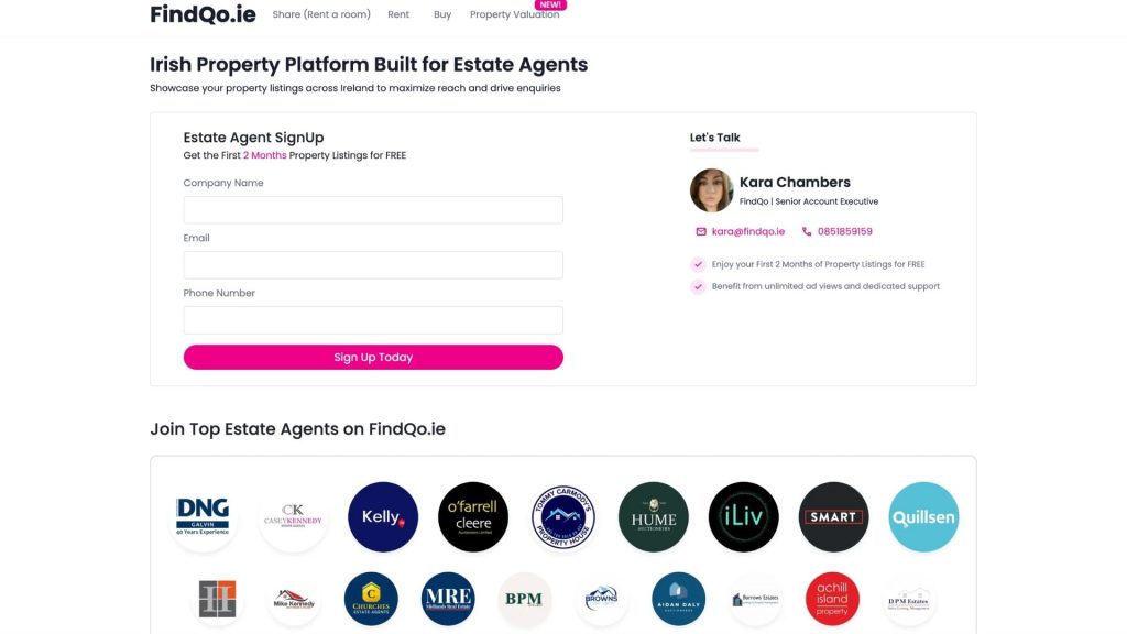 Agent hub FindQo.ie
