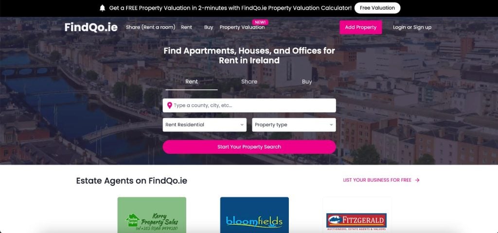 FindQo.ie - Irish Property Platform Ireland