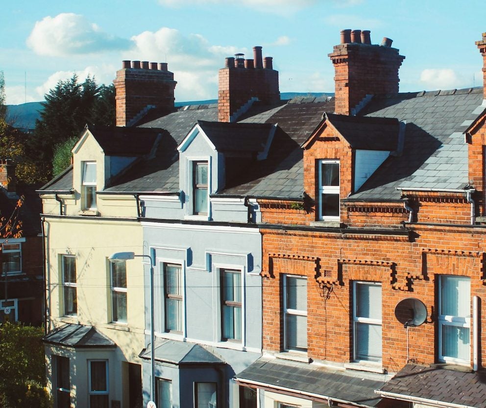 brown and white concrete house