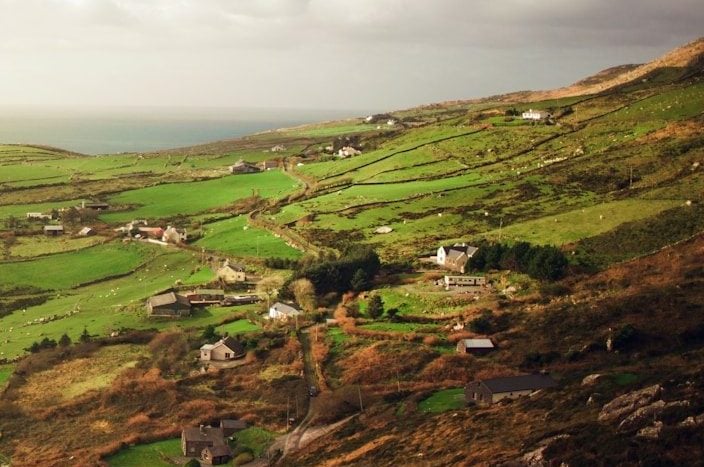 aerial photo of plains